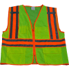 Petra Roc Two Tone DOT Surveyors Vest, ANSI Class 2, Solid Front Mesh Back, Lime/Orange, 2XL/3XL