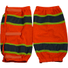 Petra Roc Leg Gaiter, ANSI Class E, Polyester Mesh, Orange/Lime, One Size, 1 Pair