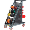 Little Giant® RT4-5TL-LP Wire Reel Cart, Louvered Panel Back, Non-Marking Polyurethane Wheels