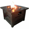 Hiland Fire Pit GS-F-PC Propane 31000 BTU Square Antique Bronze