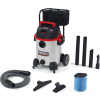 RIDGID® 16 Gallon 6.5 Peak HP Stainless Steel Wet/Dry Vacuum with Cart - 1610RV