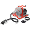 RIDGID® K-40 Sink Machine W/Inner Core W/Bulb Auger, Autofeed, 115V, 35'L x 5/16"W Cable