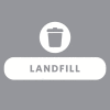 Rubbermaid Waste Stream Label Landfill Kit for 20G Brute, Untouchable & Wastebasket - 1992435