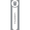 Rubbermaid Waste Stream Label Landfill Kit for Slim Jim - 1992437