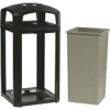 Landmark Series® 50 Gal. Classic Container W/ Dome Top And Ashtray - Driftwood