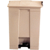 Rubbermaid® Fire Safe Step On Plastic Container, 18 Gallon, Beige - FG614500BEIG