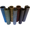 Rubber-Cal Elephant Bark Rubber Flooring Rolls 5mm Thick 4' x 11' Blue