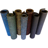 Rubber-Cal Elephant Bark Rubber Flooring Rolls 5mm Thick 4' x 9' Green Dot