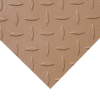 Rubber-Cal Diamond-Plate (Metallic) PVC Flooring 3/16" Thick 4' x 15'