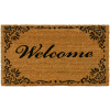 Rubber-Cal Classic Welcome Coir Door Mat 5/8" Thick 1.5' x 2.5'