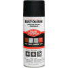 Rust-Oleum Industrial 1600 System General Purpose Enamel Aerosol, SemiFlat Black, 12 oz. - 1678830 - Pkg Qty 6
