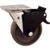 RWM Casters 46 Series 6" Durastan Wheel Swivel Caster with Face Contact Brake - 46-DUR-0620-S-FCNB