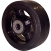 RWM Casters 5" x 2" Mold-On Rubber Wheel with Roller Bearing for 1/2" Axle - RIR-0520-08
