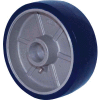 RWM Casters 5" x 2" Urethane on Aluminum Wheel with Roller Bearing for 1/2" Axle - UAR-0520-08