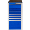 Extreme Tools RX192507SBBL Extreme Tools Professional 19"W x 25"D x 39-1/4"H 7 Drawer Blue Side Box