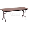 Correll Folding Table - Melamine- 30" x 60" - Walnut