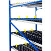 UNEX Gravity Flow Roller Rack with Wheel Bed Starter 96"W x 96"D x 84"H with 4 Levels