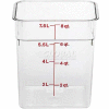Cambro 8SFSCW135 - Square Food Container, 8 Quart, Clear - Pkg Qty 6