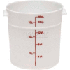 Cambro RFS18148 - Storage Container, Round, 18 Qt., 14-7/8" Dia. x 12" High, White, Polyethylene - Pkg Qty 6