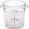 Cambro RFSCW1135 - Round Storage Container, 1 Qt., (Covers Sold Separately), Clear - Pkg Qty 12
