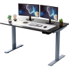 Uncaged Ergonomics RISE UP Electric Adjustable Height Sit-Stand Desk Workstation - Gray