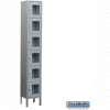 See-Through Metal Locker S-66162 - Six Tier 1 Wide 12"W x 12"D x 12"H Gray Assembled