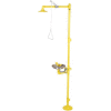 Acorn Safety Shower & Eye/Face Wash, Floor Mounted, Stainless Bowl, Plastic Showerhead, S1340