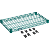 Nexel® S1424G Poly-Green® Epoxy Wire Shelf 24"W x 14"D