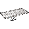 Nexel® S1836B Black Epoxy Wire Shelf 36"W x 18"D