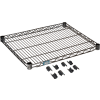 Nexel® S2124B Black Epoxy Wire Shelf 24"W x 21"D