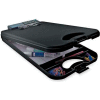 Saunders DeskMate II Storage Clipboard with Calculator, 10" x 16", Black