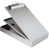 Saunders Cruiser-Mate Aluminum Storage Clipboard, Top Opening, 8-1/2" x 12", Silver