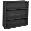 Steel Bookcase 2-Shelf 46W X 18"D X 42"H-Black