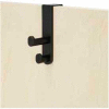 Over the Door Double Hook (Qty 6) - Black