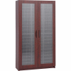 60 Compartment Literature Organizer With Doors - Mahogany