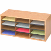 Wood/Corrugated Literature Organizer - 12