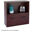 Après™ Modular Storage Shelf with Lower File Drawer - Mahogany