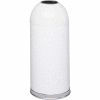 Safco® Open Top Dome Receptacles 15 Gallon White - 9639WH
