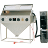 ALC 40413L Top & Side Open Blast Cabinet W/ Dust Collector, Steel, With Free Beads