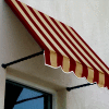 Awntech SANT22-7BT Window/Entry Awning 7-3/8'W x 2-9/16'H x 2'D Burgundy/Tan