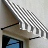 Awntech SANT43-5GW Window/Entry Awning 5-3/8'W x 4-11/16'H x 3'D Gray/White