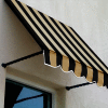 Awntech SANT33-3KT Window/Entry Awning 3-3/8'W x 3-11/16'H x 3'D Black/Tan