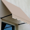 Awntech SANT22-3L Window/Entry Awning 3-3/8'W x 2-9/16'H x 2'D Linen