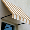 Awntech SANT43-10LW Window/Entry Awning 10-3/8'W x 4-11/16'H x 3'D Linen/White