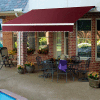 Awntech SCR12-60-B, Retractable Awning Right Motor 12'W x 10'D x 10"H Burgundy
