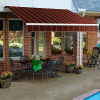 Awntech SCM18-170-BPIN, Retractable Awning Manual 18'W x 10'D x 10"H Burgundy Pin
