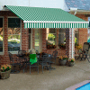Awntech SCR20-19-FW, Retractable Awning Right Motor 20'W x 10'D x 10"H Forest Green/White