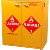 24 Gallon, Jumbo Stacking Flammable Cabinet, Self-Closing, 30"W x 18-1/2"D x 32-1/2"H