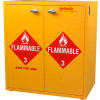24 Gallon, Jumbo Stacking Flammable Cabinet, Manual Close, 30"W x 18-1/2"D x 32-1/2"H