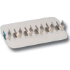 GENIE® SI-1124 Clip Plate for 6 Each 15-17mm Tubes, Pack of 1
